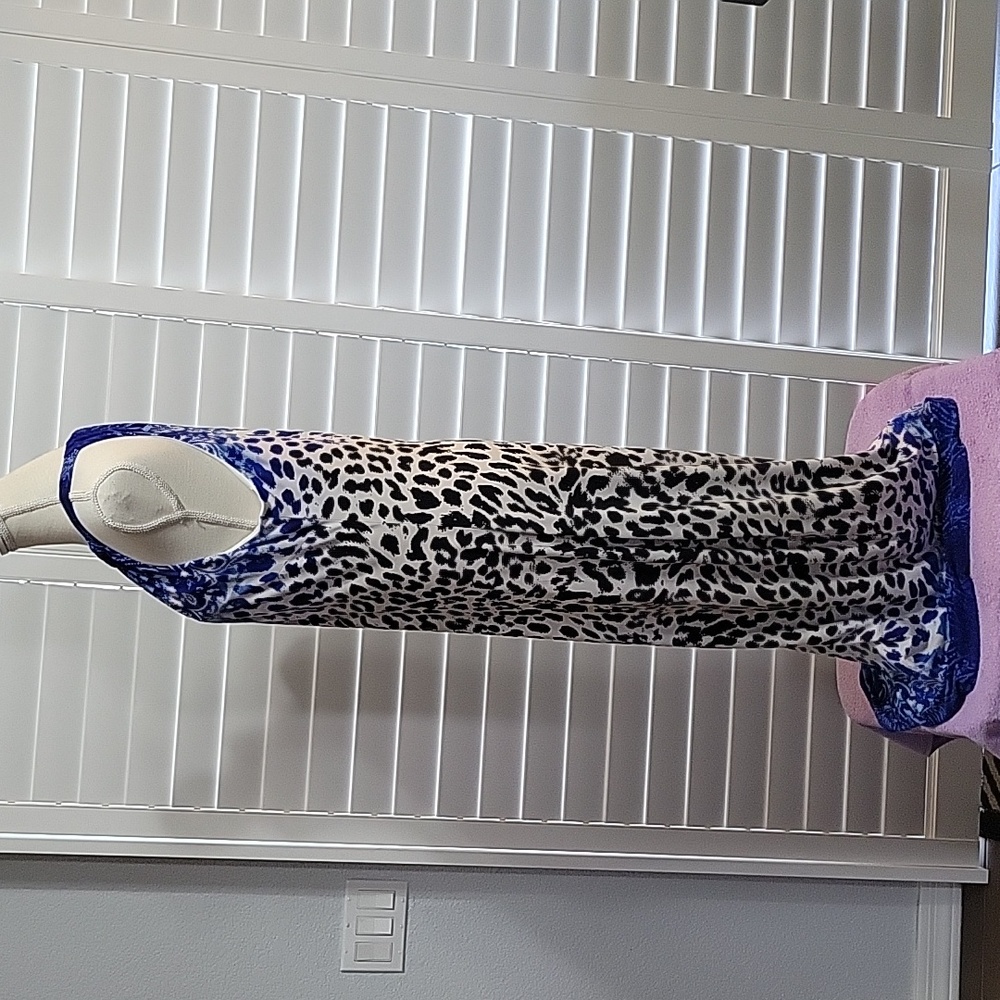 Cache Long Leopard Print Dress - image 3